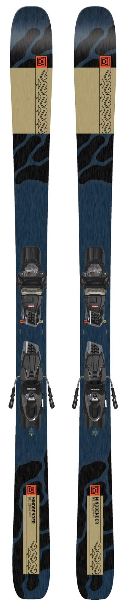 K2 Mindbender 90C Snow Skis with Marker Bindings 2024