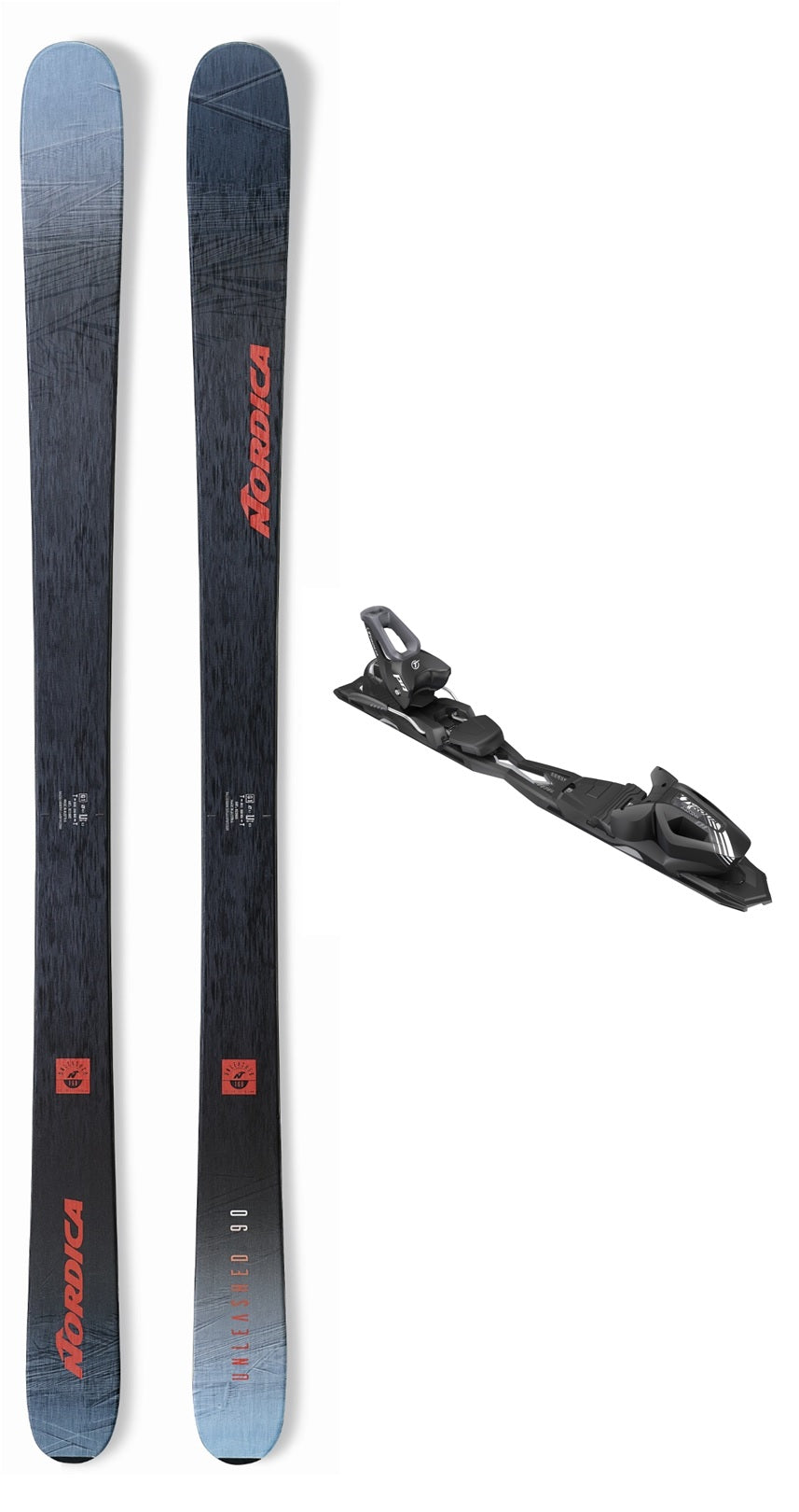 Nordica Unleashed 90 Snow skis with Bindings 2023 (SAVE 50% on BINDINGS)