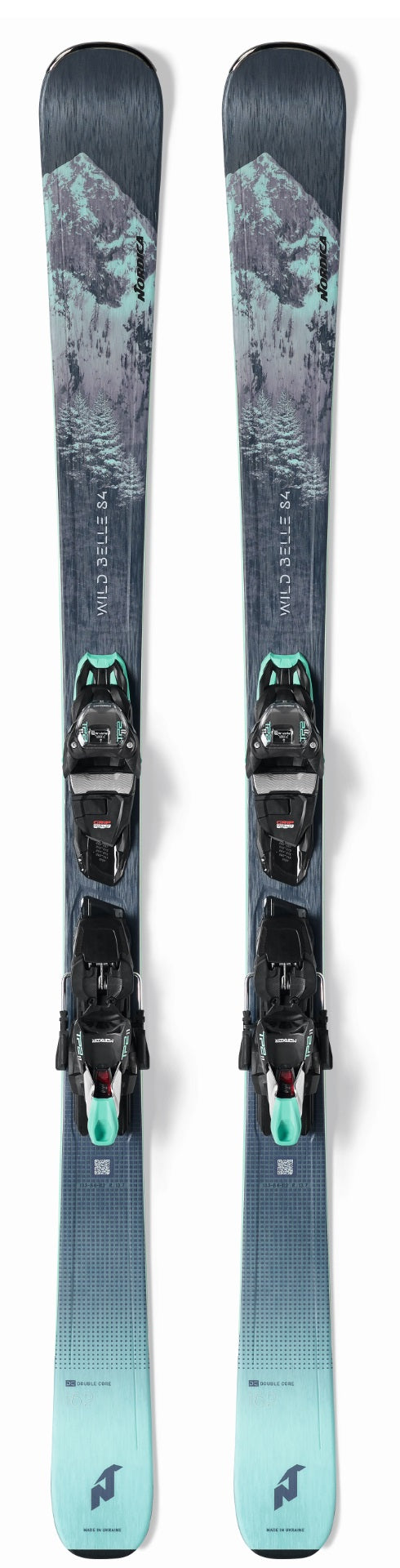 2023 Nordica Wild Belle DC 84 Ladies Snow Skis with Marker FDT 11